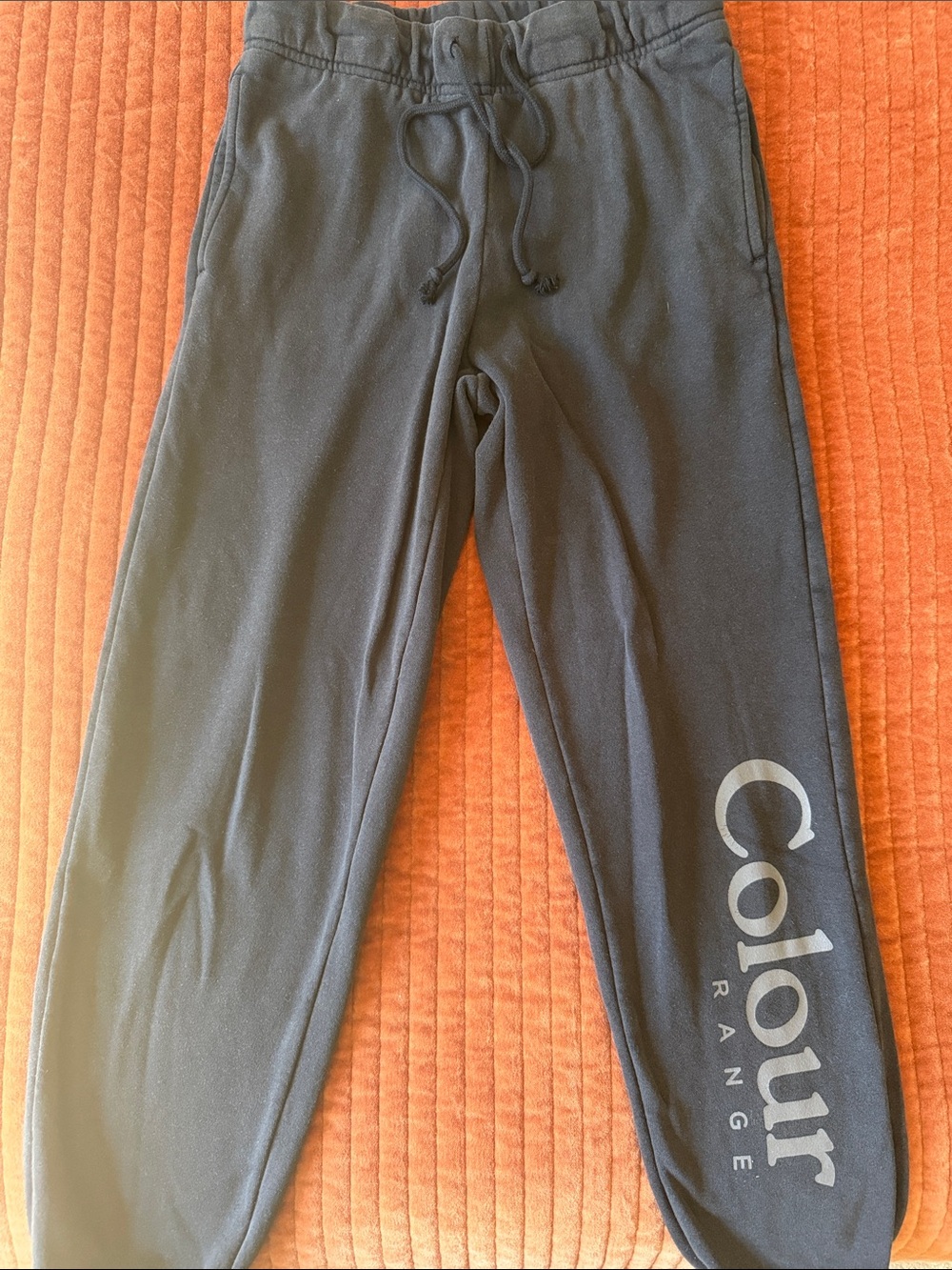 COLOUR RANGE Black Logo Sweatpants